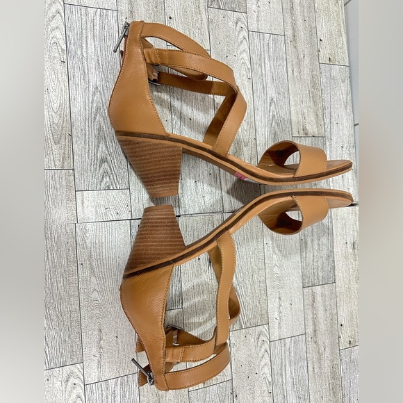 Lucky brand ressia healed sandals leather upper size 9.5 M - Picture 7 of 10
